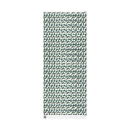 Woodland Christmas Wrapping Paper Roll, Pine Tree and Pinecone Design for Rustic Holiday Wrapping #7