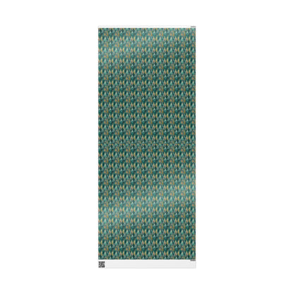 Rustic Pinecone Wrapping Paper Roll, Winter Forest Theme Gift Wrap for Christmas Packaging #15