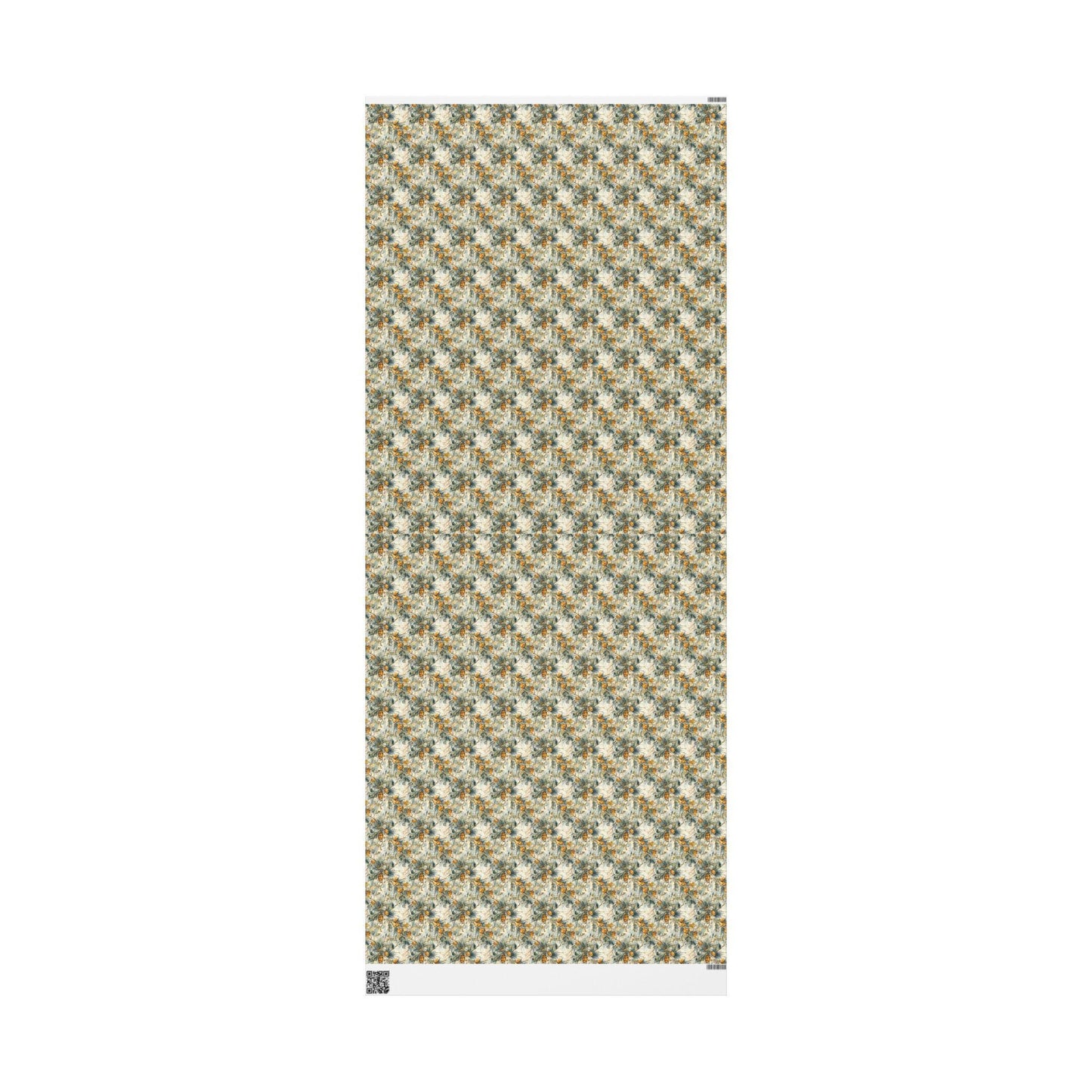 Winter Forest Wrapping Paper Roll, Evergreen Pinecone Gift Wrap for Holiday and Seasonal Gifts #21