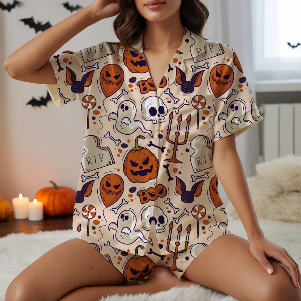 Personalized Halloween Pajamas, Womens Halloween, Matching Halloween Pis, Halloween Family, Halloween Ghost, Halloween Gift, Spooky Season