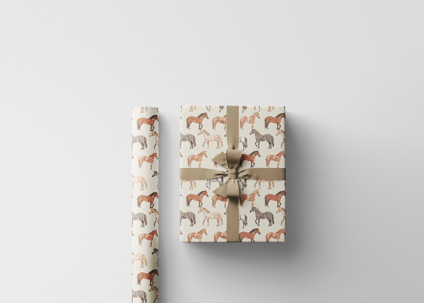 Horse Lover Wrapping Paper, Equestrian Gift Wrap, Horseback Riding Present, Animal Lover Paper, Gift for Rider, Horse Owner Wrap