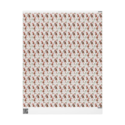 Cowgirl Christmas Wrap, Horse Winter Gift Paper, Equestrian Holiday Wrapping, Festive Rider Present Wrap, Horse Lover Xmas Sheet