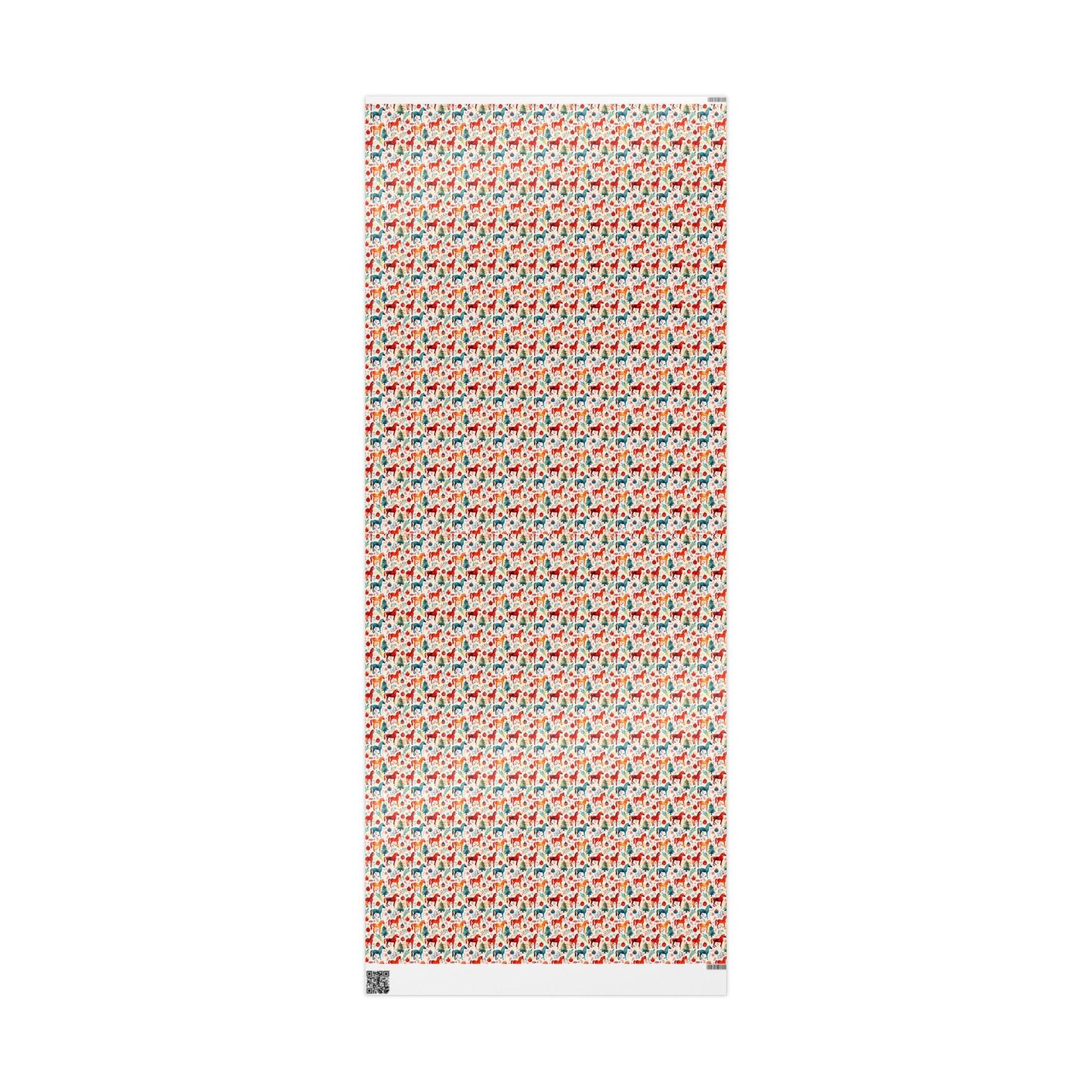 Winter Horse Print Wrap, Equestrian Xmas Wrapping Paper, Holiday Cowgirl Gift Paper, Festive Horse Lover Wrap, Riding Present Sheet