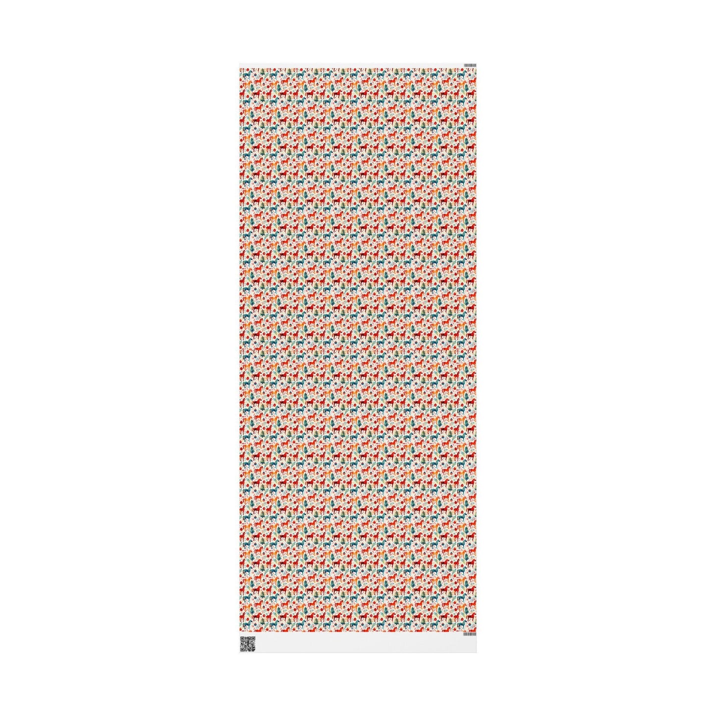 Winter Horse Print Wrap, Equestrian Xmas Wrapping Paper, Holiday Cowgirl Gift Paper, Festive Horse Lover Wrap, Riding Present Sheet