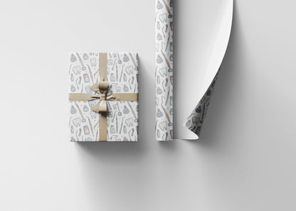 Dental Themed Wrapping Paper, Tooth Office Decor, Dentist Gift Wrap Fun Gift Wrap for Dental Office Dentist and Hygienists