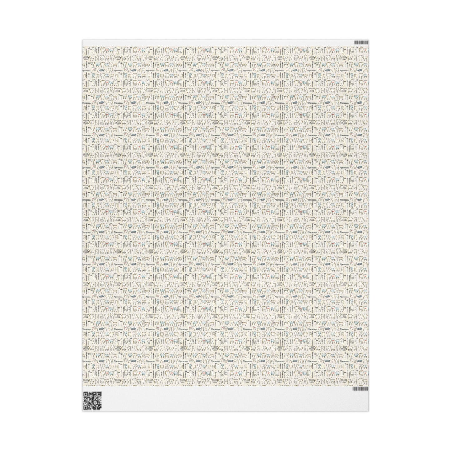 Orthodontist Tooth Print Wrapping, Dentist Gift Paper, Dental Decor Fun Gift Wrap for Dental Office Dentist and Hygienists
