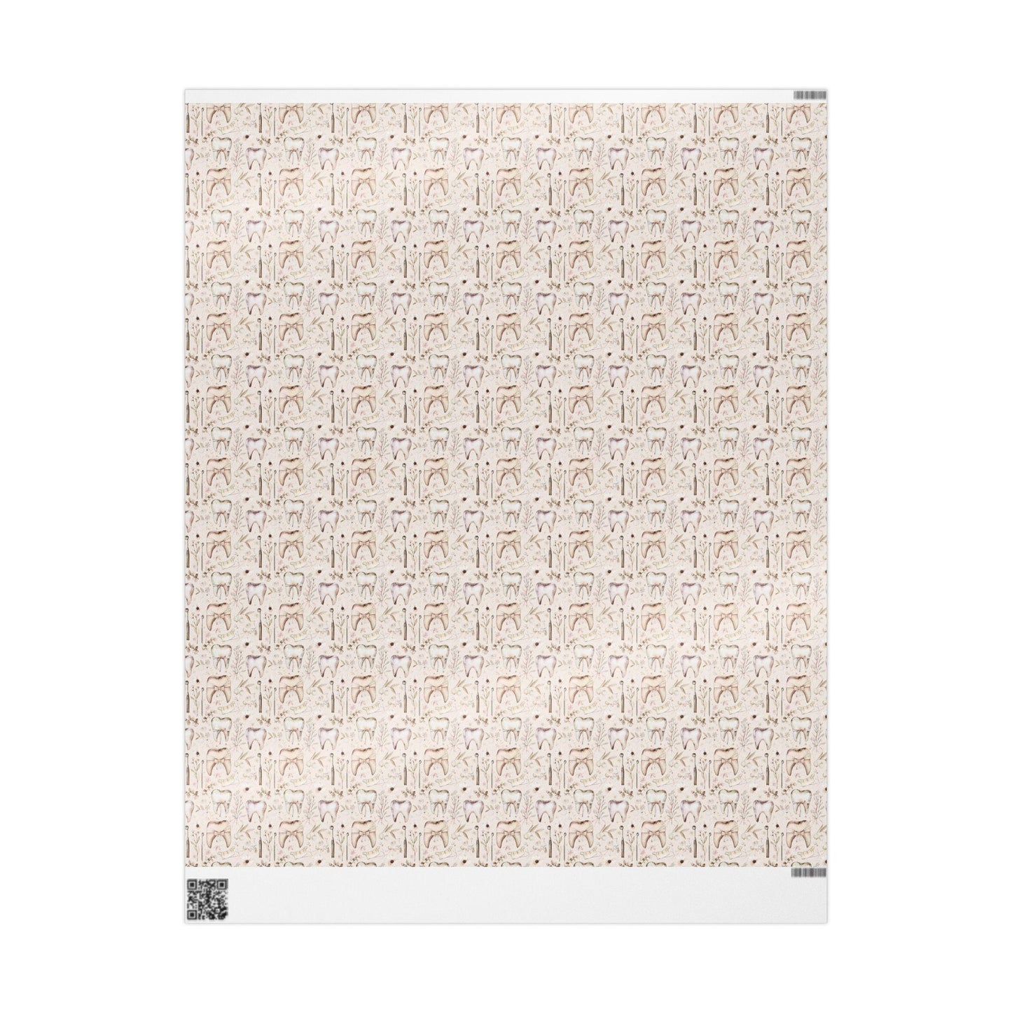 Tooth Design Wrapping Paper, Dental Office Decor, Dentist Gift Wrap Fun Gift Wrap for Dental Office Dentist and Hygienists