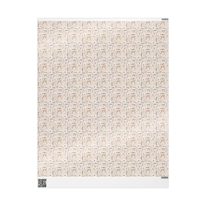 Tooth Design Wrapping Paper, Dental Office Decor, Dentist Gift Wrap Fun Gift Wrap for Dental Office Dentist and Hygienists