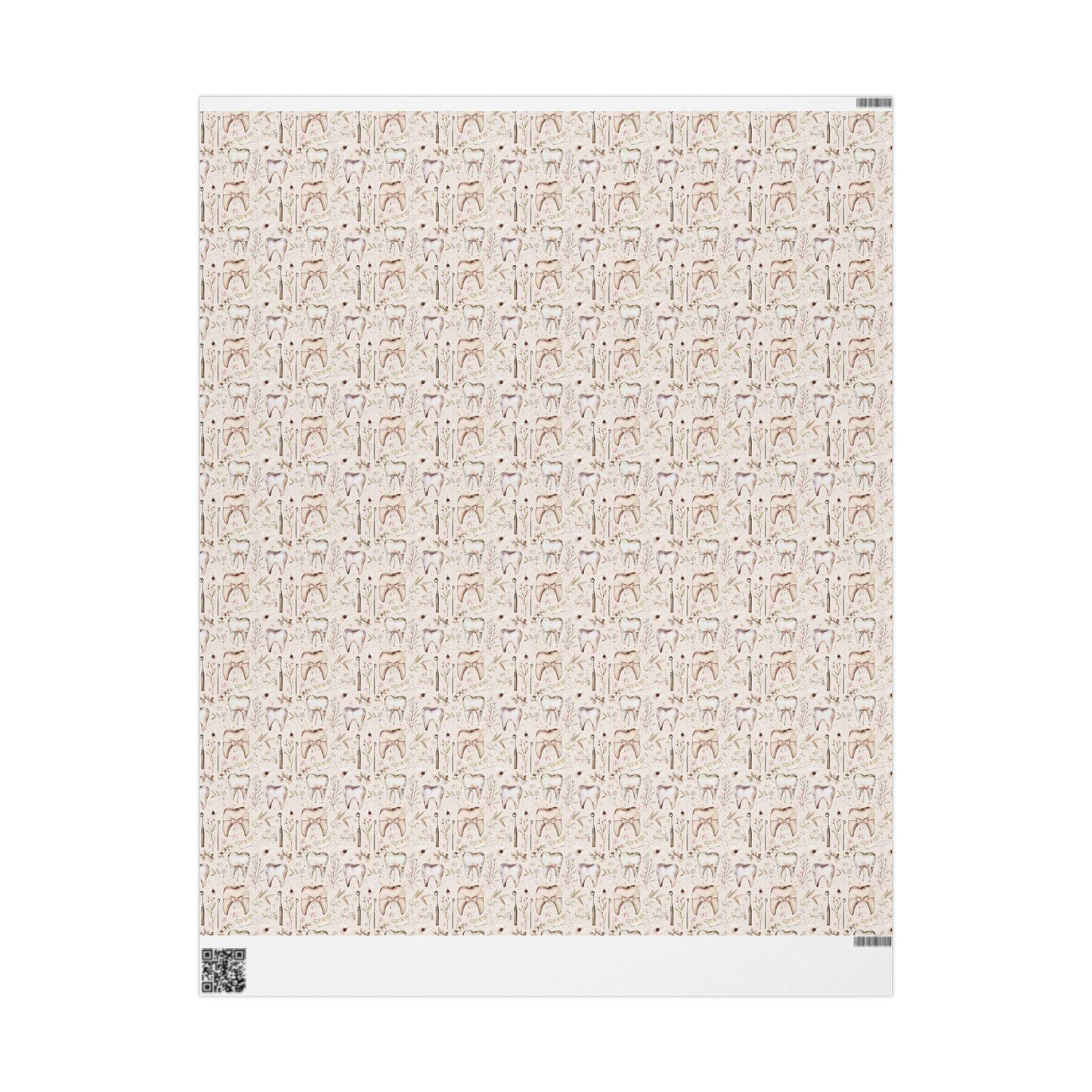 Tooth Design Wrapping Paper, Dental Office Decor, Dentist Gift Wrap Fun Gift Wrap for Dental Office Dentist and Hygienists