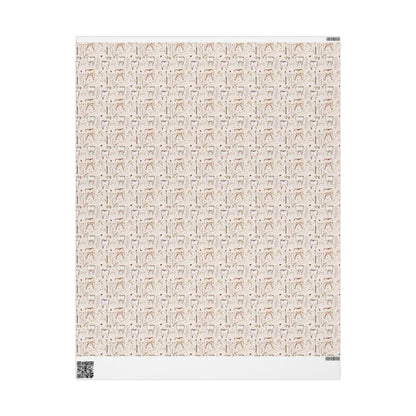 Tooth Design Wrapping Paper, Dental Office Decor, Dentist Gift Wrap Fun Gift Wrap for Dental Office Dentist and Hygienists