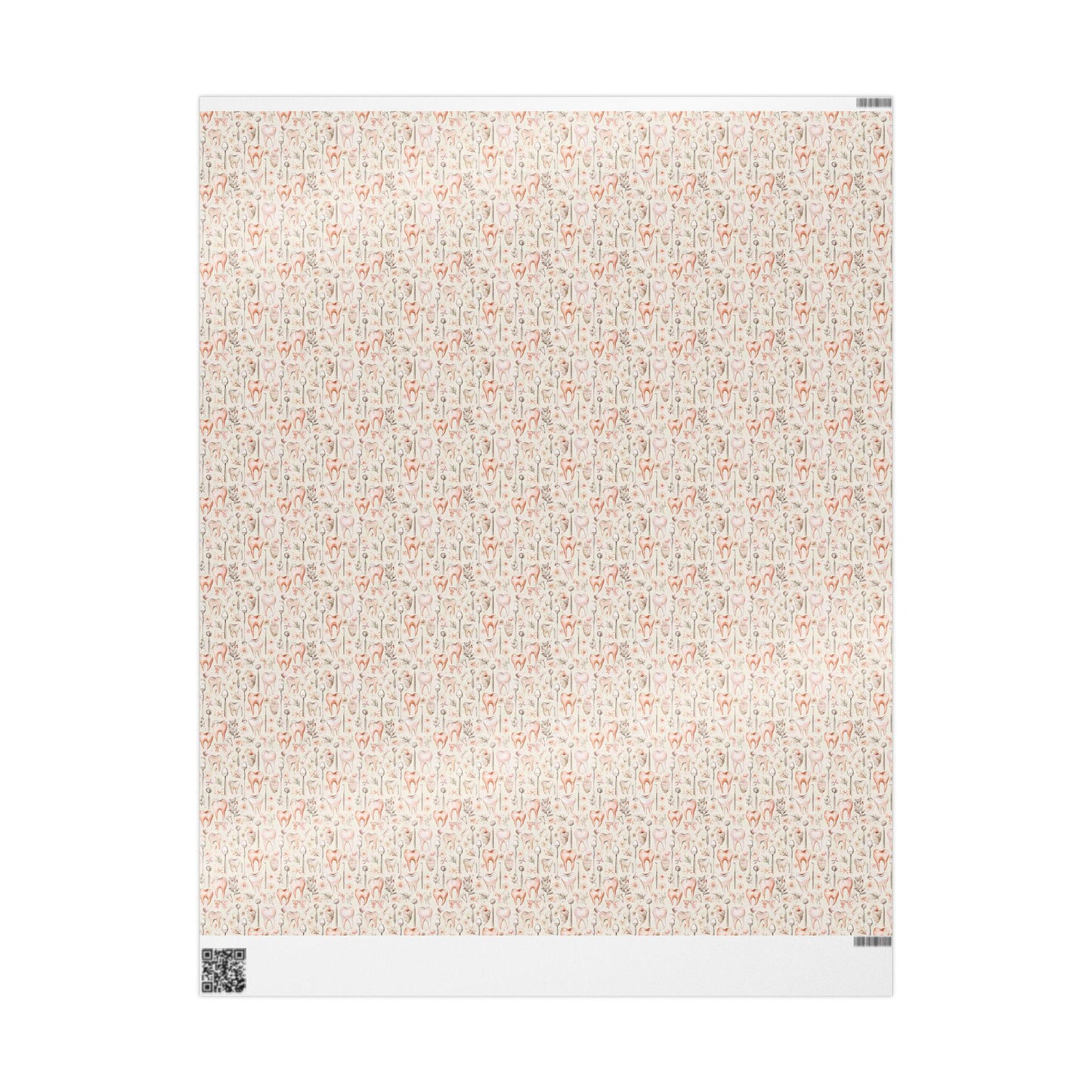 Orthodontist Gift Wrap, Clean Tooth Print Paper, Dentist Office Supplies Fun Gift Wrap for Dental Office Dentist and Hygienists