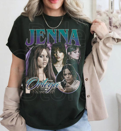 Jenna Ortega Graphic T-Shirt, Jenna Ortega Fan T-Shirt, TV Show Fan T-Shirt, Jenna Ortega Inspired T-Shirt
