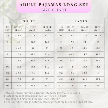 Floral Satin Pajama Set for Women, Cream and Navy Blue Botanical Print Sleepwear, Long Sleeve Loungewear, Silky Two Piece PJs