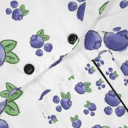 Blossom Blueberry Satin Pajamas, Soft Satin Nightwear for Women, Floral Loungewear, Perfect Gift for Her, Sleepwear for Relaxation, [...]