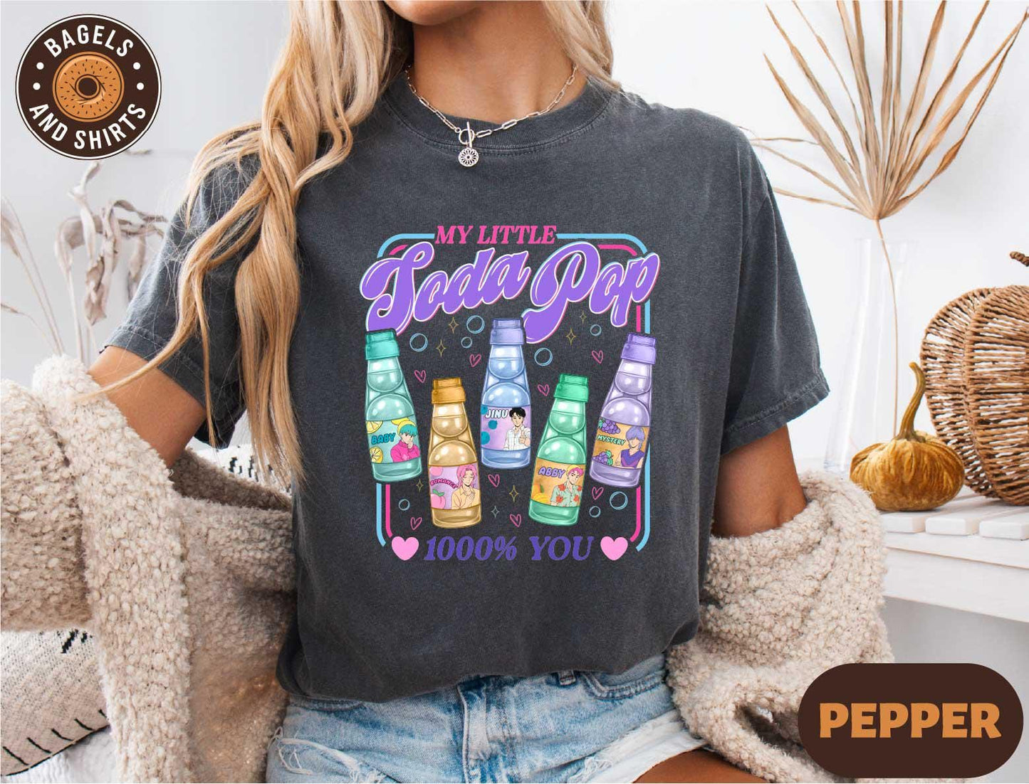 Saja Boys Little Soda Pop Shirt, K‑Pop Demon Hunters Tee, KPDH Fan Gift, Demon Boy Band T-shirt, Saja Boys Jinu Shirt, Saja Boys Huntrix PIN