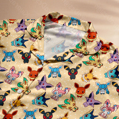 Evolution Chibi Pajamas Anime Pajamas Set Cute Pajamas Comfort for Adult Fans