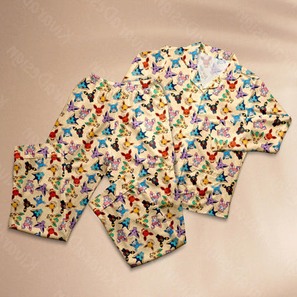 Evolution Chibi Pajamas Anime Pajamas Set Cute Pajamas Comfort for Adult Fans