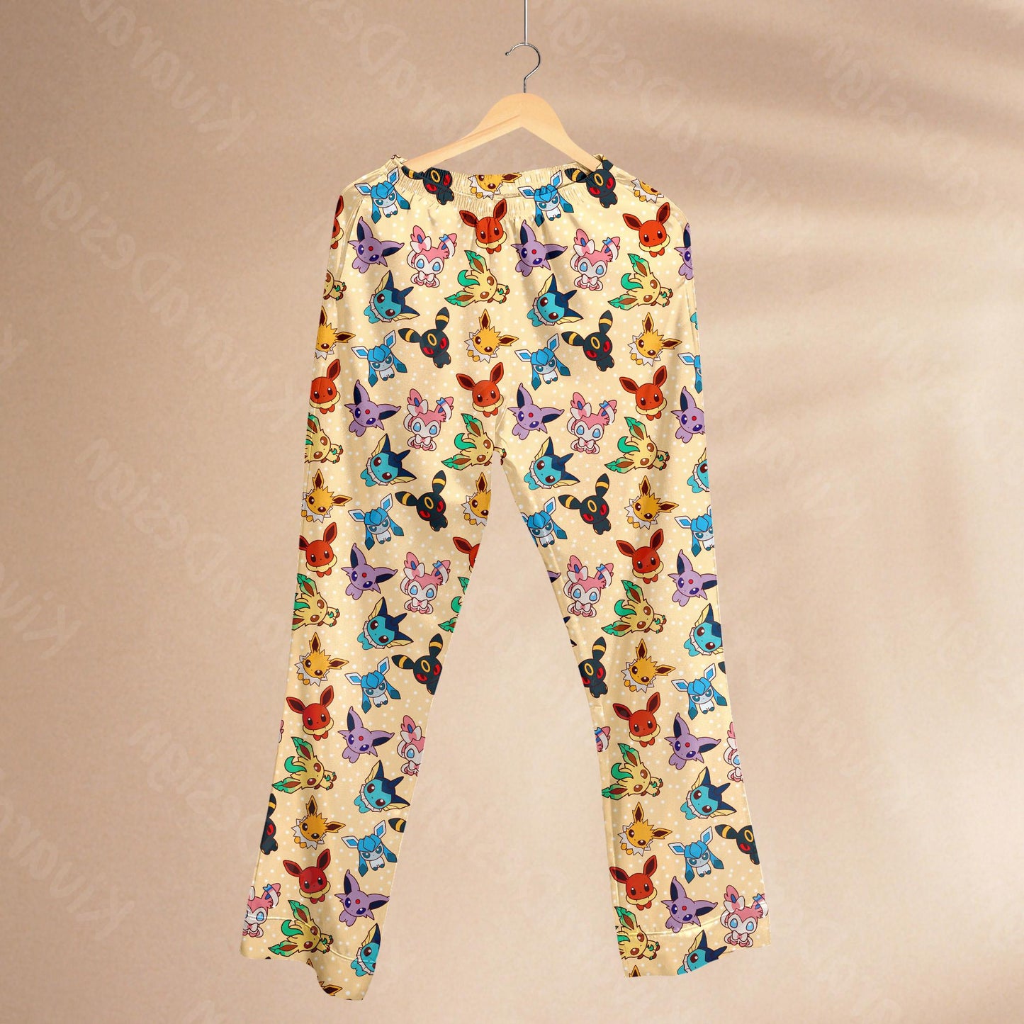 Evolution Chibi Pajamas Anime Pajamas Set Cute Pajamas Comfort for Adult Fans