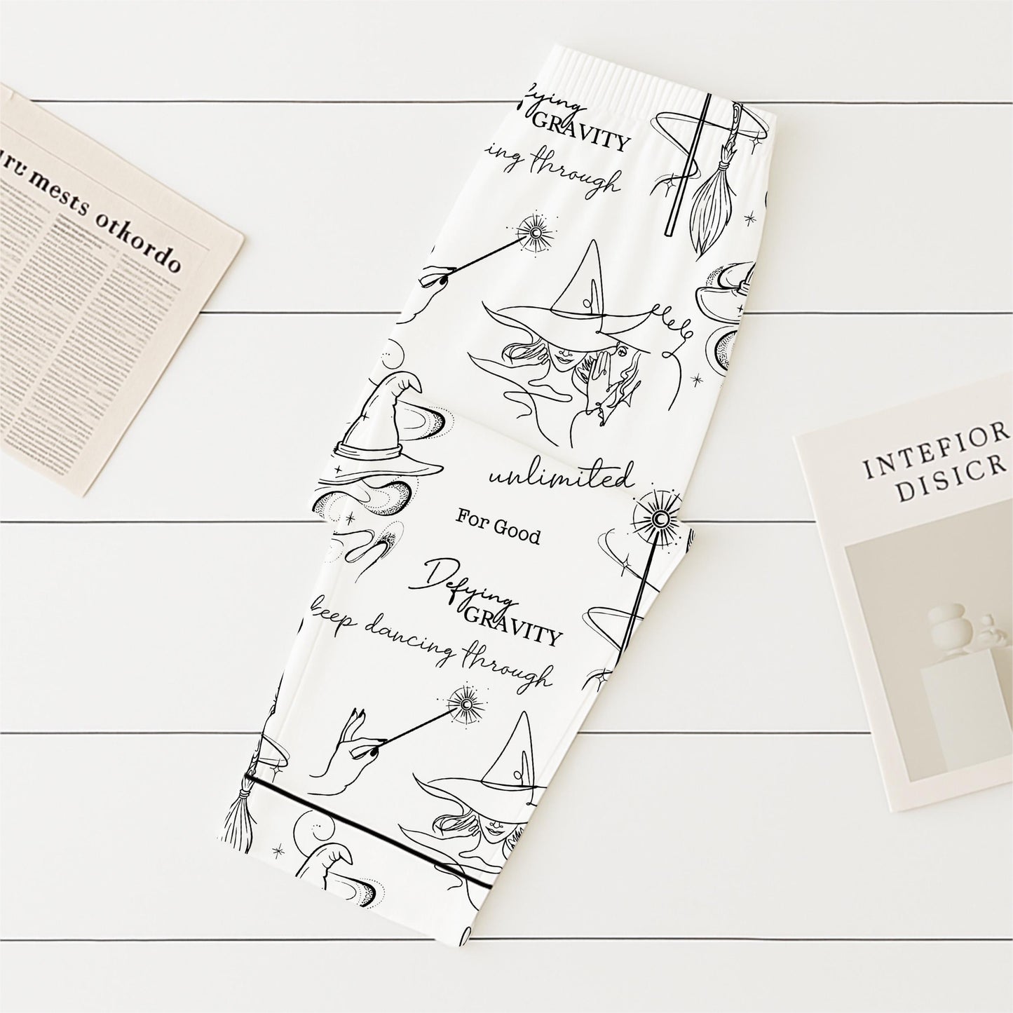 Halloween Witch Pajamas Set, Defying Gravity Sleepwear, Wizard Musical Movie Homewear, Changed For Good Shirt, Spooky Season Gift