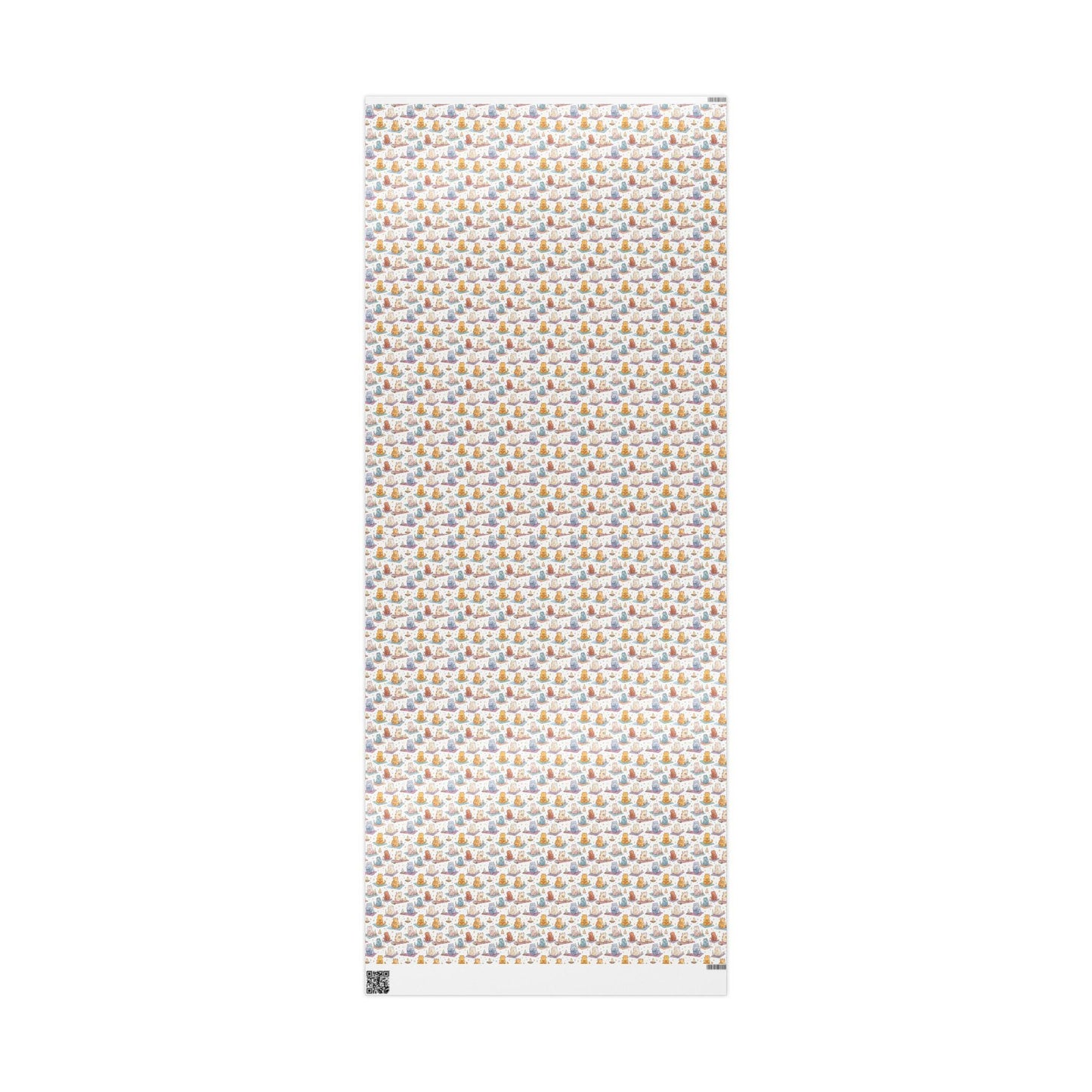 Namaste Yoga Cats Wrapping Paper Roll, Meditation Inspired Gift Wrap for Yogis, Instructors, Wellness and Spiritual Occasions #2