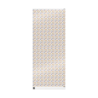 Namaste Yoga Cats Wrapping Paper Roll, Meditation Inspired Gift Wrap for Yogis, Instructors, Wellness and Spiritual Occasions #2