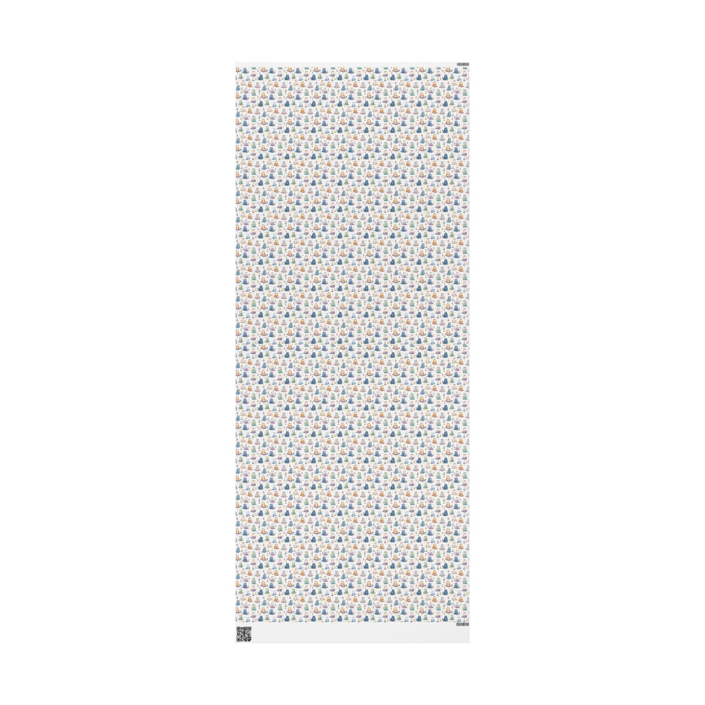 Yoga Wrapping Paper Roll with Namaste and Pose Design, Mindful Gift Wrap for Yoga Teacher or Meditation Lover Holiday Gifts #1