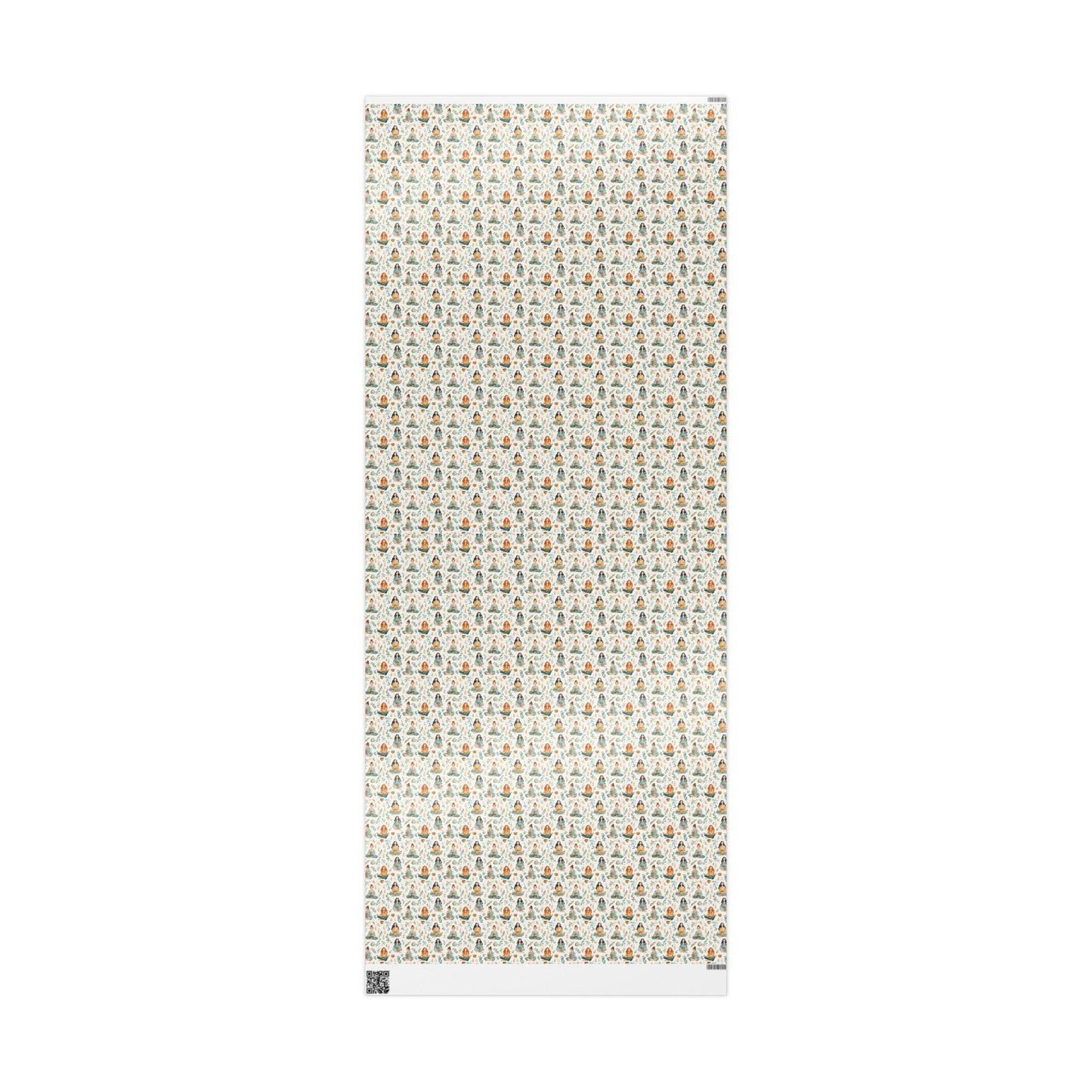 Yoga Inspired Wrapping Paper Roll with Namaste Design, Mindful Holiday Gift Wrap for Zen or Spiritual Presents #9