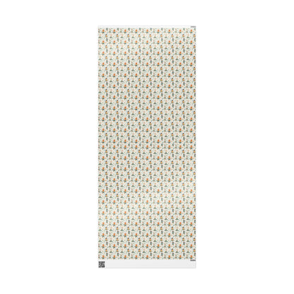 Yoga Inspired Wrapping Paper Roll with Namaste Design, Mindful Holiday Gift Wrap for Zen or Spiritual Presents #9