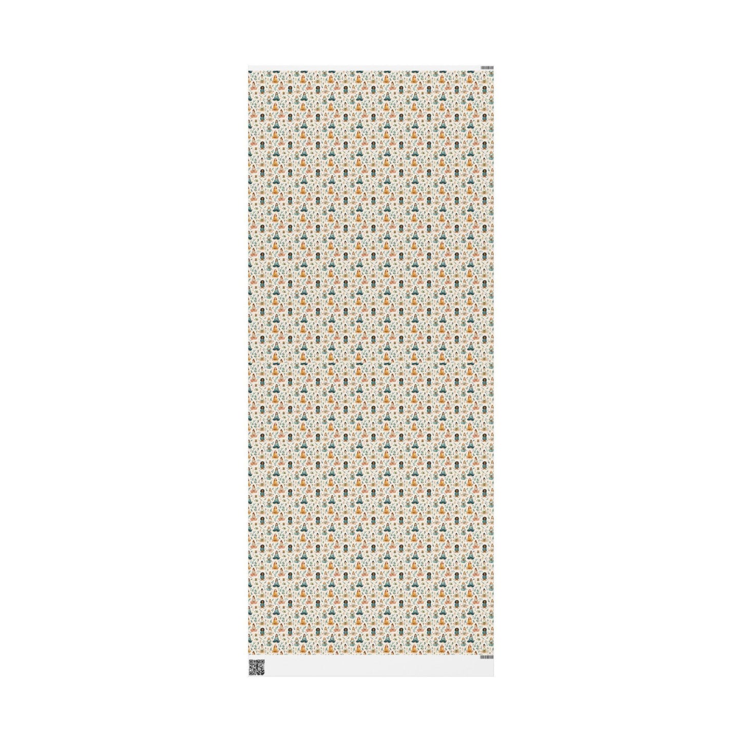 Yoga Poses Wrapping Paper Roll, Namaste Gift Wrap for Meditation Lovers, Teachers, and Wellness Gift Giving #7
