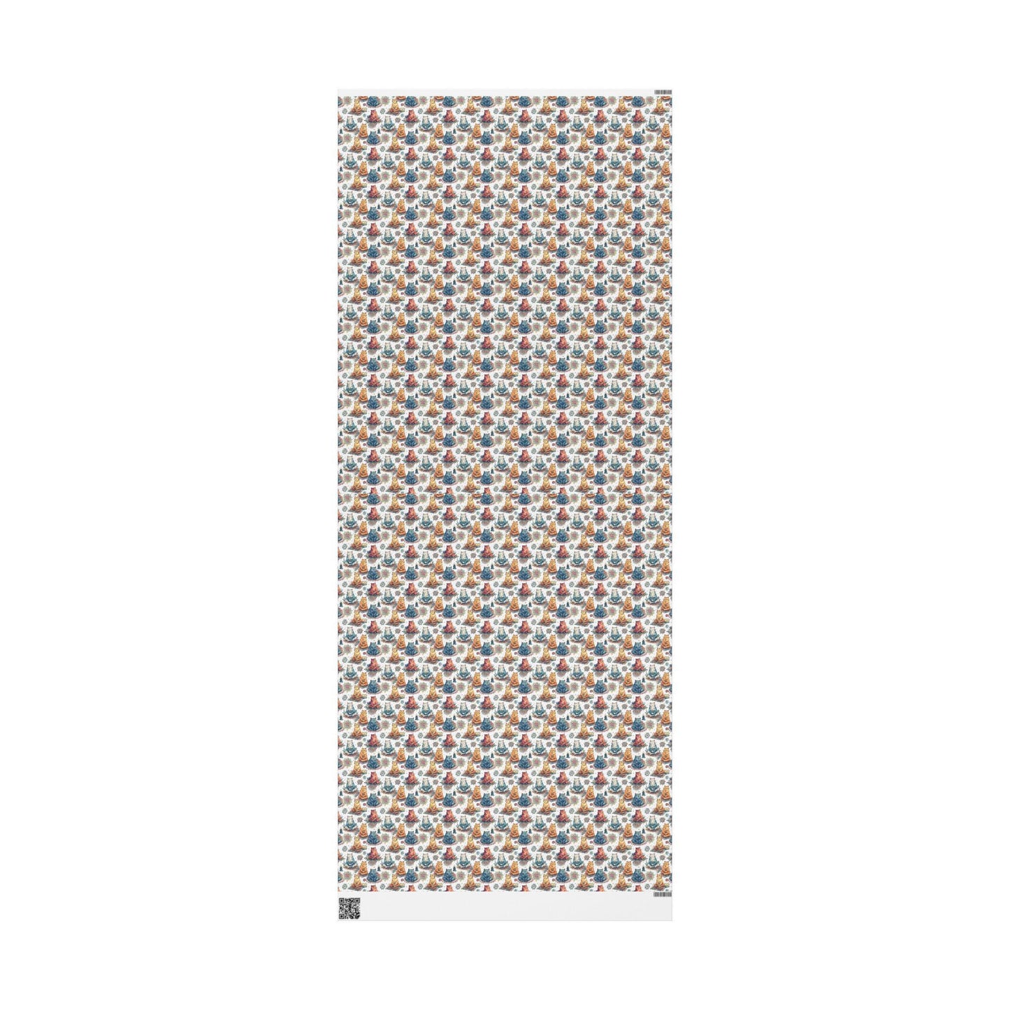 Boho Yoga Cats Wrapping Paper Roll with Namaste Elements, Gift Wrap for Teachers, Students, and Meditation Gifts #14