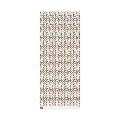 Peaceful Yoga Wrapping Paper Roll, Gift Wrap with Namaste and Zen Pose Designs for Spiritual Holiday Gifts #11
