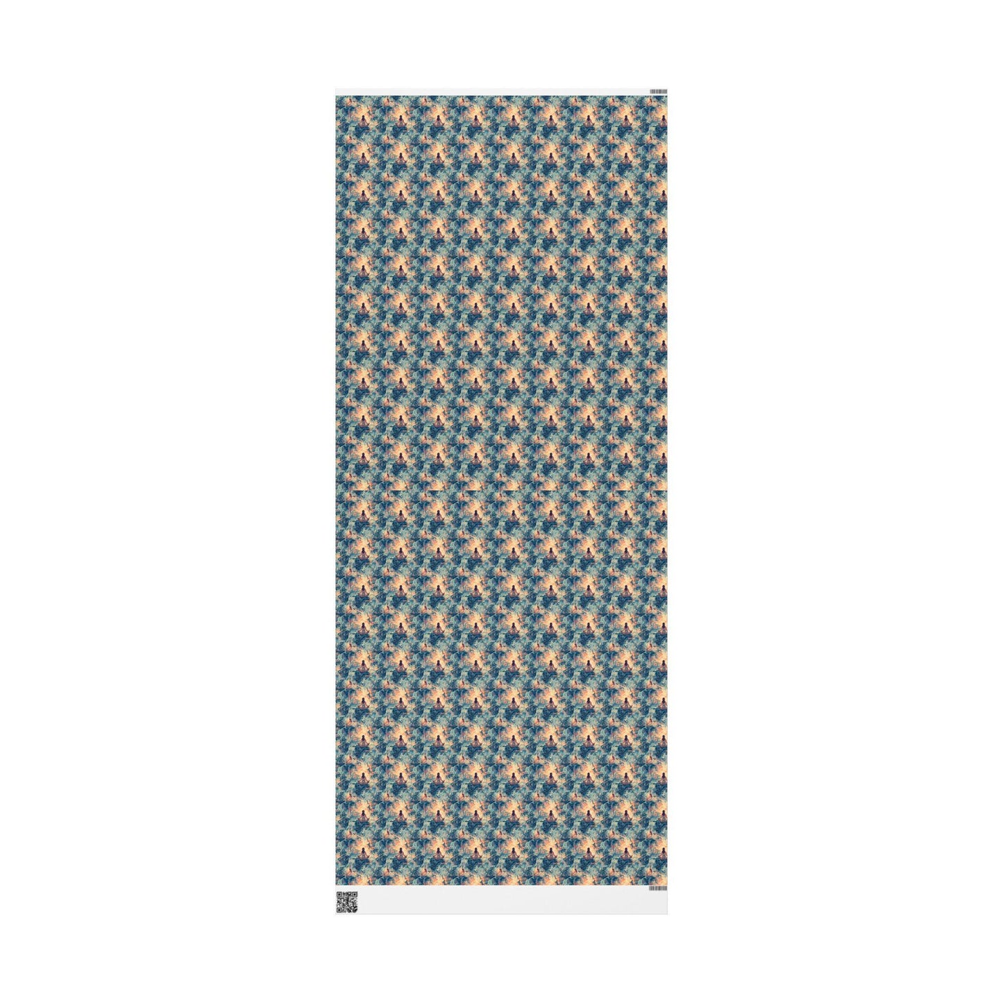 Calm Pose Wrapping Paper Roll for Yoga Lovers, Namaste and Zen Inspired Gift Wrap for Holiday Presents #23