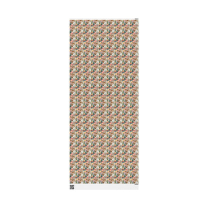 Christmas Yoga Wrapping Paper Roll with Namaste and Zen Motifs, Peaceful Holiday Gift Wrap for Yogis and Teachers #26