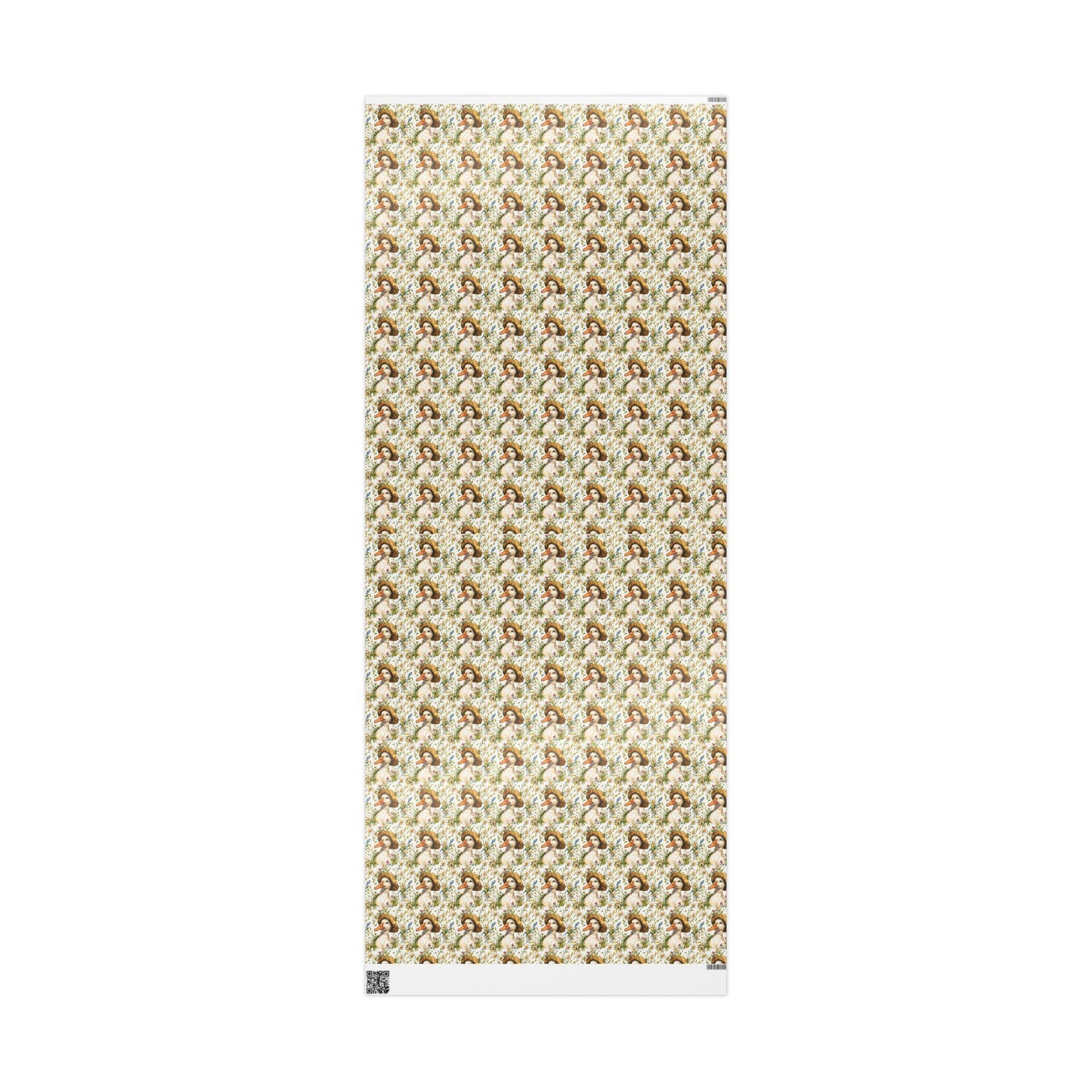 Wildflower and Goose Wrapping Paper for Baby Girl Gifts | Nature Themed Gift Wrap for New Moms and Baby Showers, Plant Moms gift wrap