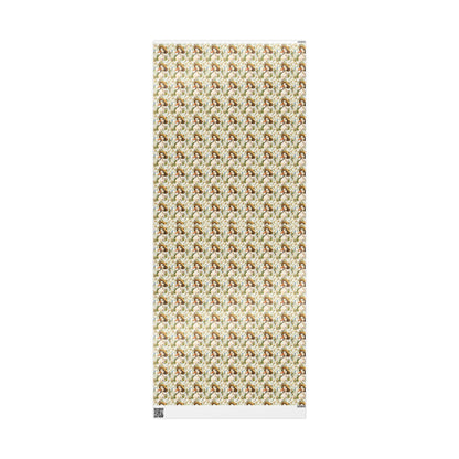 Wildflower and Goose Wrapping Paper for Baby Girl Gifts | Nature Themed Gift Wrap for New Moms and Baby Showers, Plant Moms gift wrap