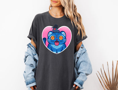 Kpop Demon Hunters Tiger Love Shirt, Derpy the Tiger And Bird Demon Hunter Tiger Shirt, Hunters Tiger Fan, Animal Shirt, Kpop Movie Fan Gift