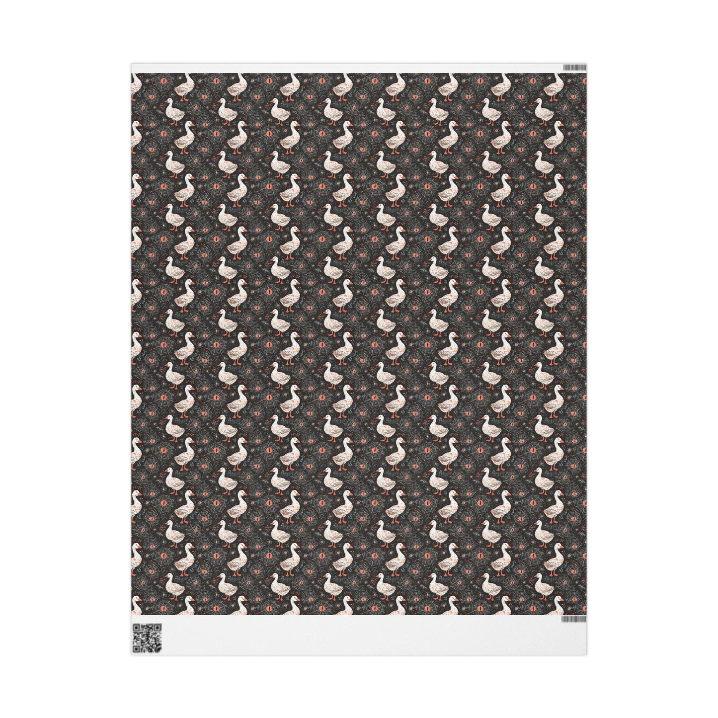 Halloween Goose Gift Wrap for Boo Baskets & Spooky Surprises | Spooky Goose Wrapping Paper for Halloween and October Gifting