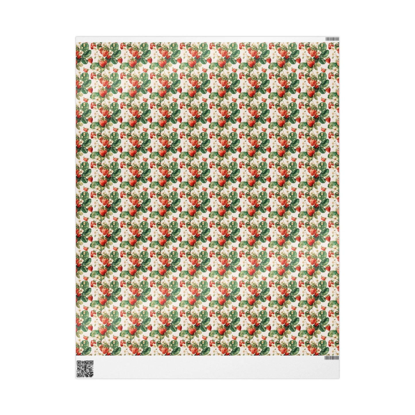 Strawberry Wrapping Paper for Baby Girl Shower Gifts | Sweet Berry Gift Wrap Sheets for Moms | Cute Party Packaging