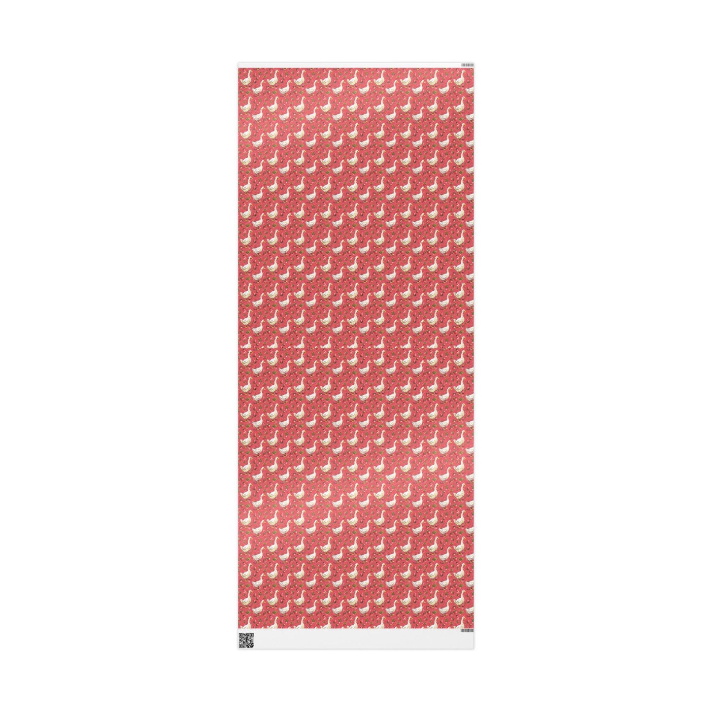 Strawberry Gooses Wrapping Paper for Little Girl Birthday | Adorable Berry Gift Wrap Sheets | Sweet Fruit Party Decor