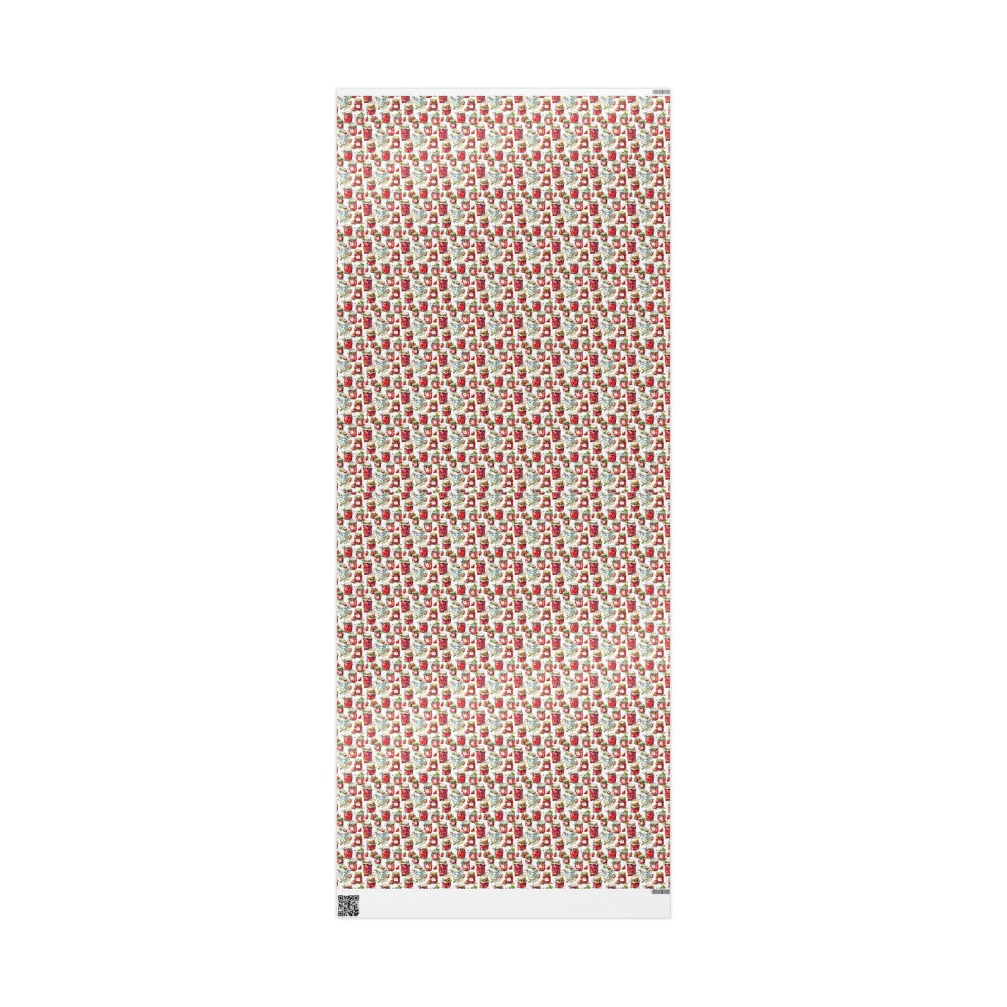 Strawberry Jam Wrapping Paper for Wedding Favors | Farm to Table Inspired Gift Wrap for Guests | Rustic Bridal Shower Decor