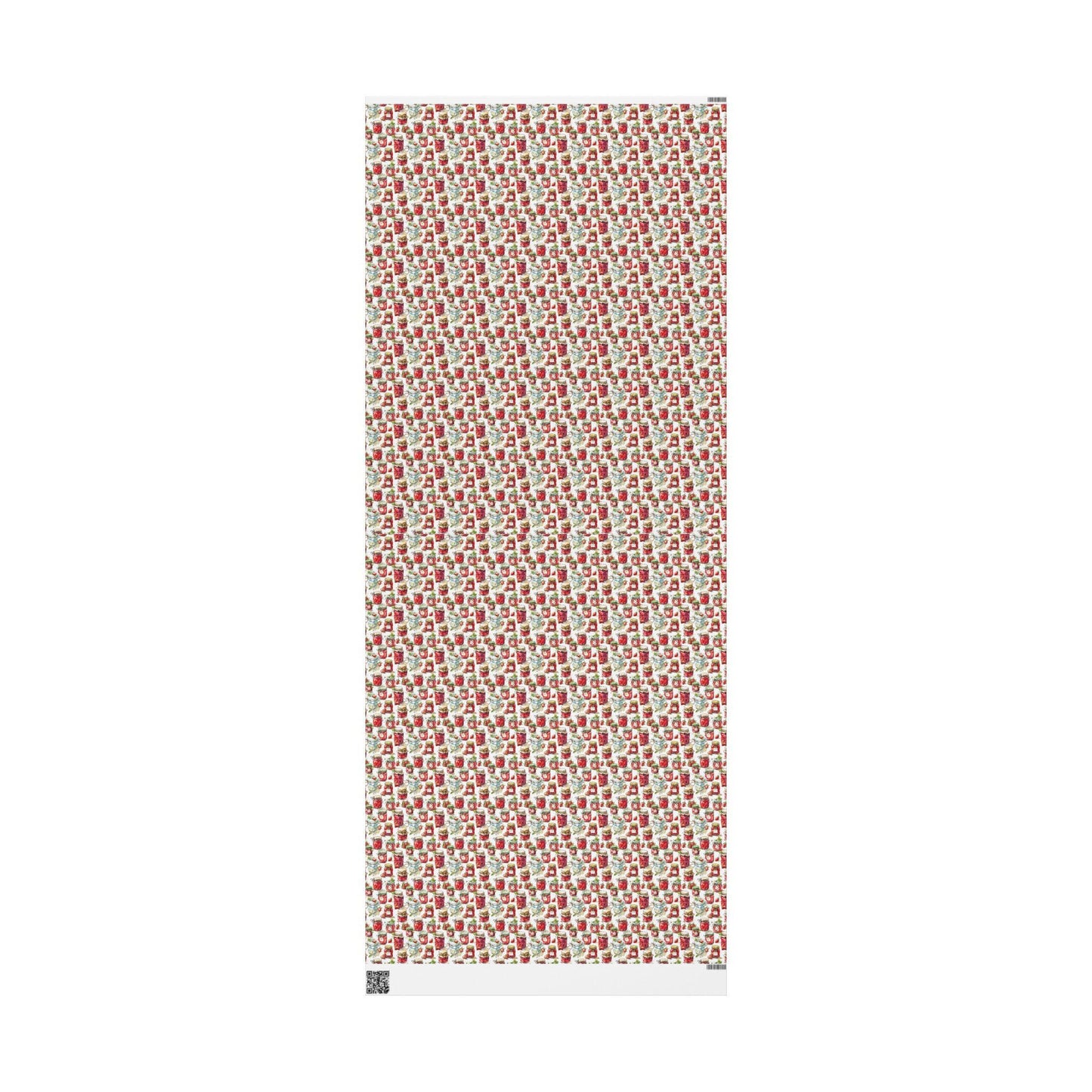 Strawberry Jam Wrapping Paper for Wedding Favors | Farm to Table Inspired Gift Wrap for Guests | Rustic Bridal Shower Decor