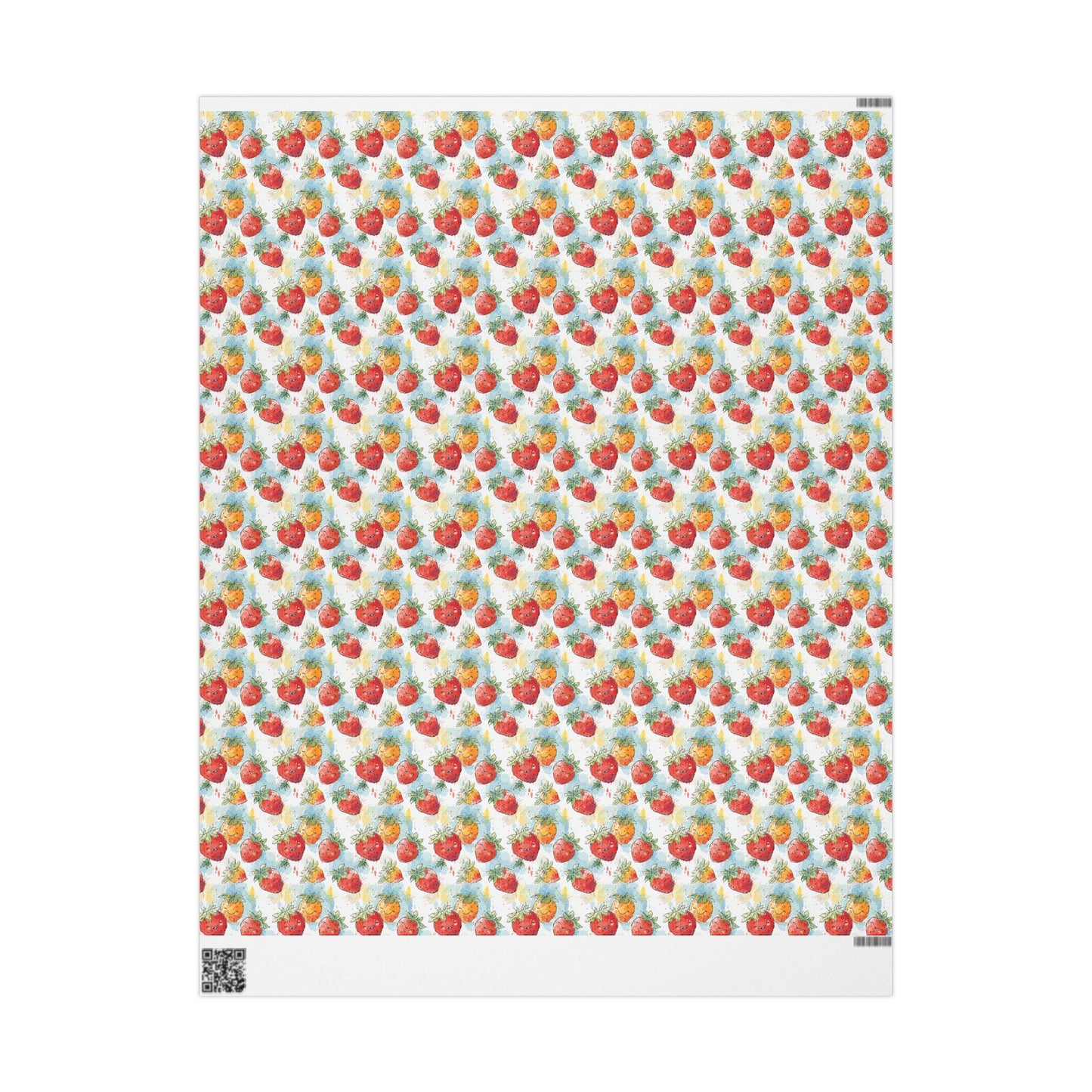 Cute Strawberry Gift Wrap for Kids' Birthday Presents | Fruit Themed Wrapping Paper for Girls | Fun Summer Party Decor