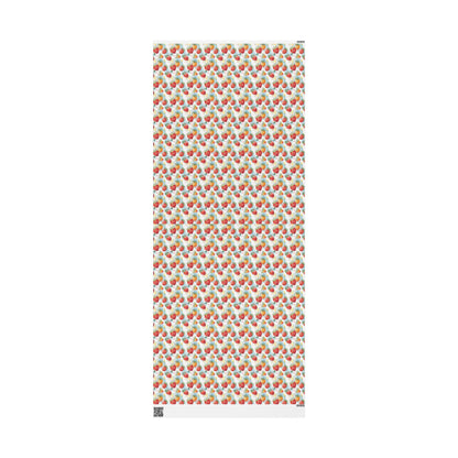 Cute Strawberry Gift Wrap for Kids' Birthday Presents | Fruit Themed Wrapping Paper for Girls | Fun Summer Party Decor