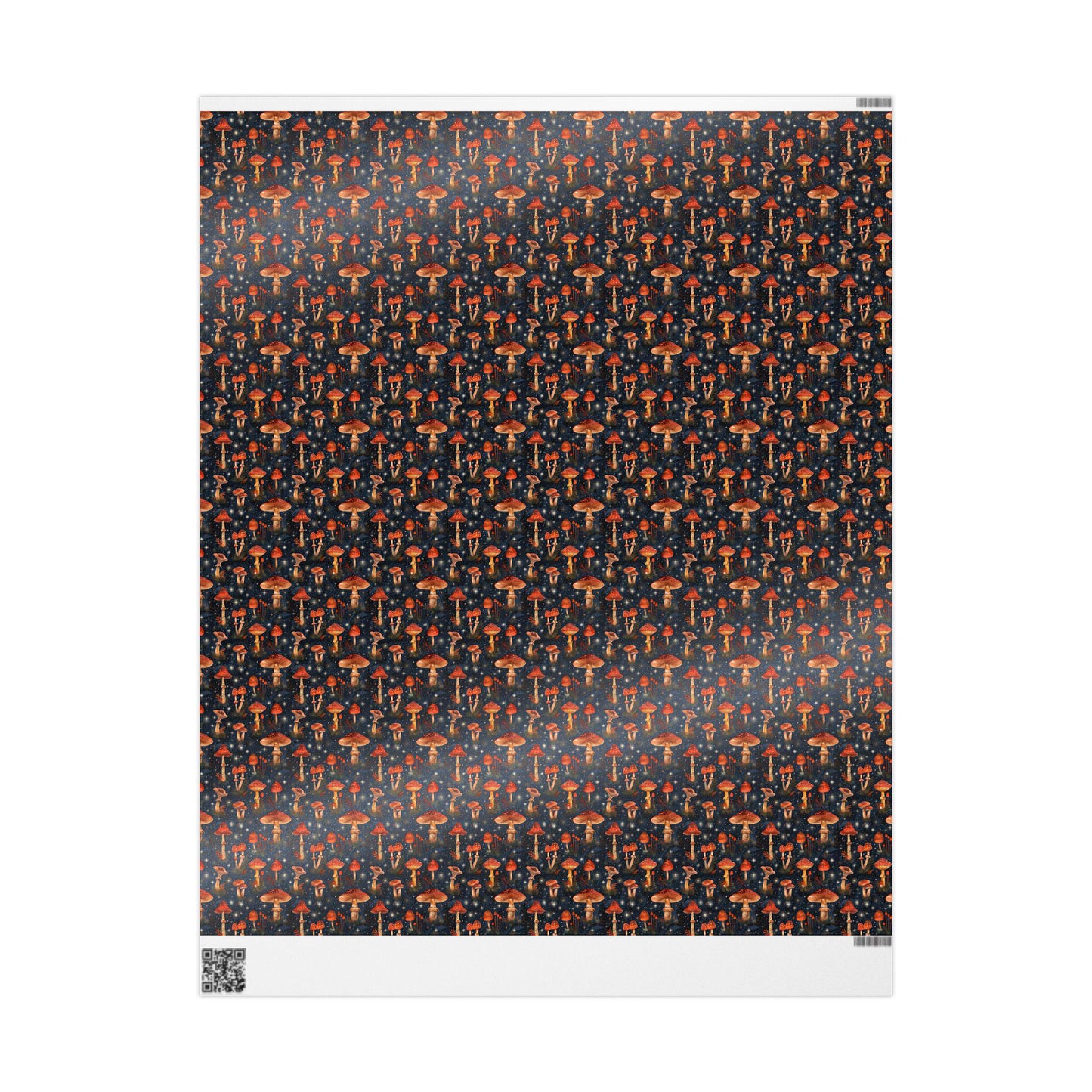 Whimsical Forest Mushroom Gift Wrapping Paper | Nature Inspired Toadstool Wrap Sheets | Dark Academia Packaging for All Occasions