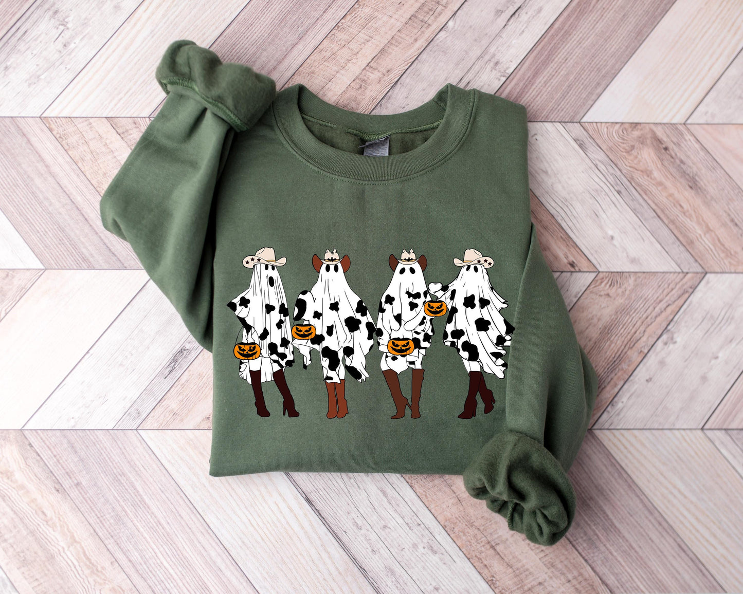 Western Halloween Sweatshirt, Spooky Rodeo Shirt, Halloween Ghost Shirt, Halloween Gifts, Western Rodeo Shirt, Spooky Cowgirl