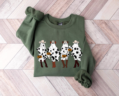 Western Halloween Sweatshirt, Spooky Rodeo Shirt, Halloween Ghost Shirt, Halloween Gifts, Western Rodeo Shirt, Spooky Cowgirl