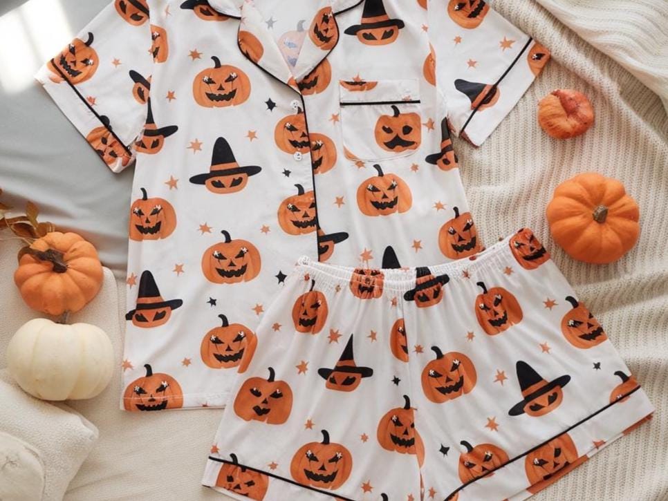 Halloween Pajamas, Halloween Pjs, Pumpkins Halloween Pajamas, Fall Pajamas, Pumpkin Pajamas Set, Spooky Season Pjs, Family Halloween Pyjamas