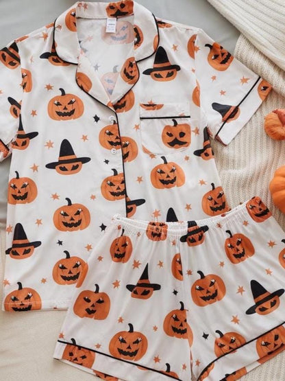 Halloween Pajamas, Halloween Pjs, Pumpkins Halloween Pajamas, Fall Pajamas, Pumpkin Pajamas Set, Spooky Season Pjs, Family Halloween Pyjamas