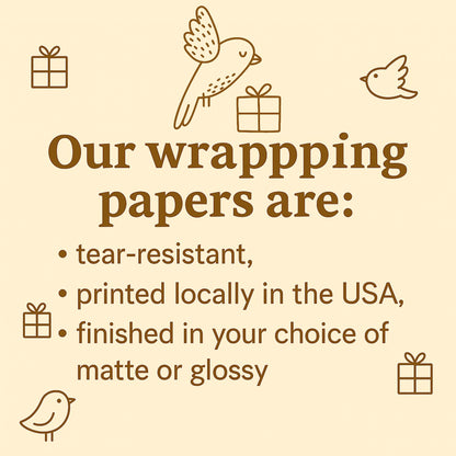 Goose Birthday Wrapping Paper for Kids Gifts | Funny Farm Animal Gift Wrap for Boys, Girls & Animal Lovers Gooses Themed Birthday Party