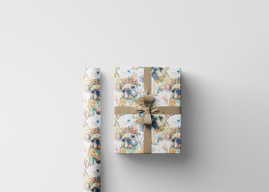 Frenchie Dog Gift Wrap Roll, French Bulldog Wrapping Paper for Dog Lovers, Pet Parents, Dog Moms and Dads Holiday Packaging #2